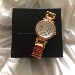 Rose Gold Michael Kors Mini Parker Watch